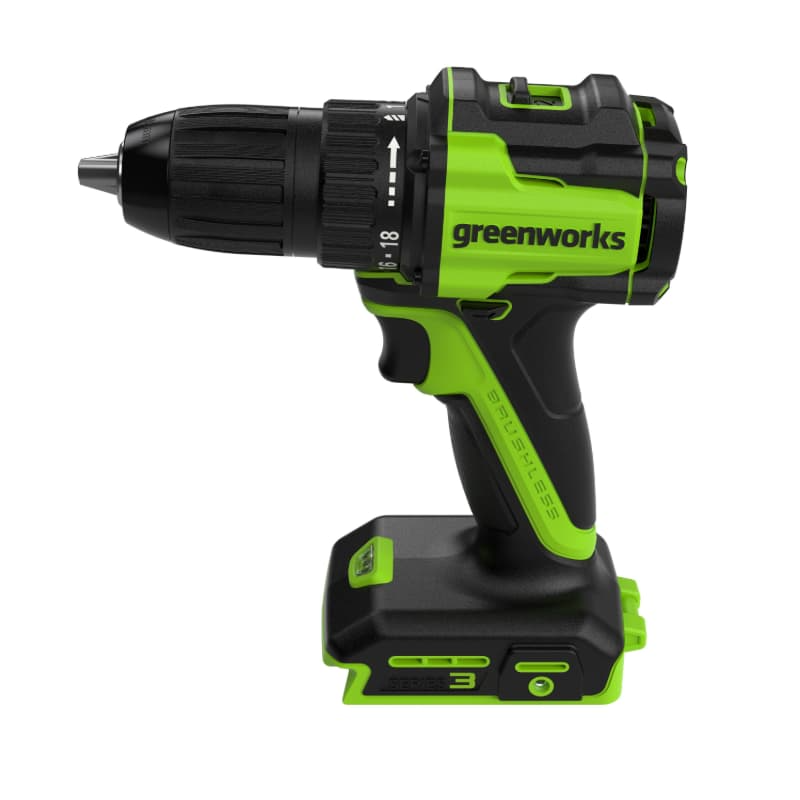 Дрель-шуруповерт Greenworks DD345 24V 3708307 (25/45 Нм) бесщеточная аккумуляторная — детальное фото
